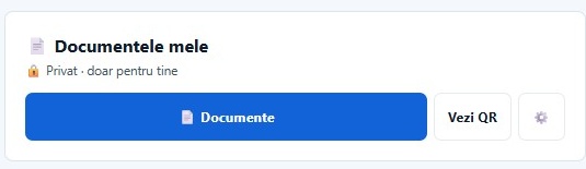 Documente personale — interfață