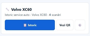 Istoric service auto — mobil